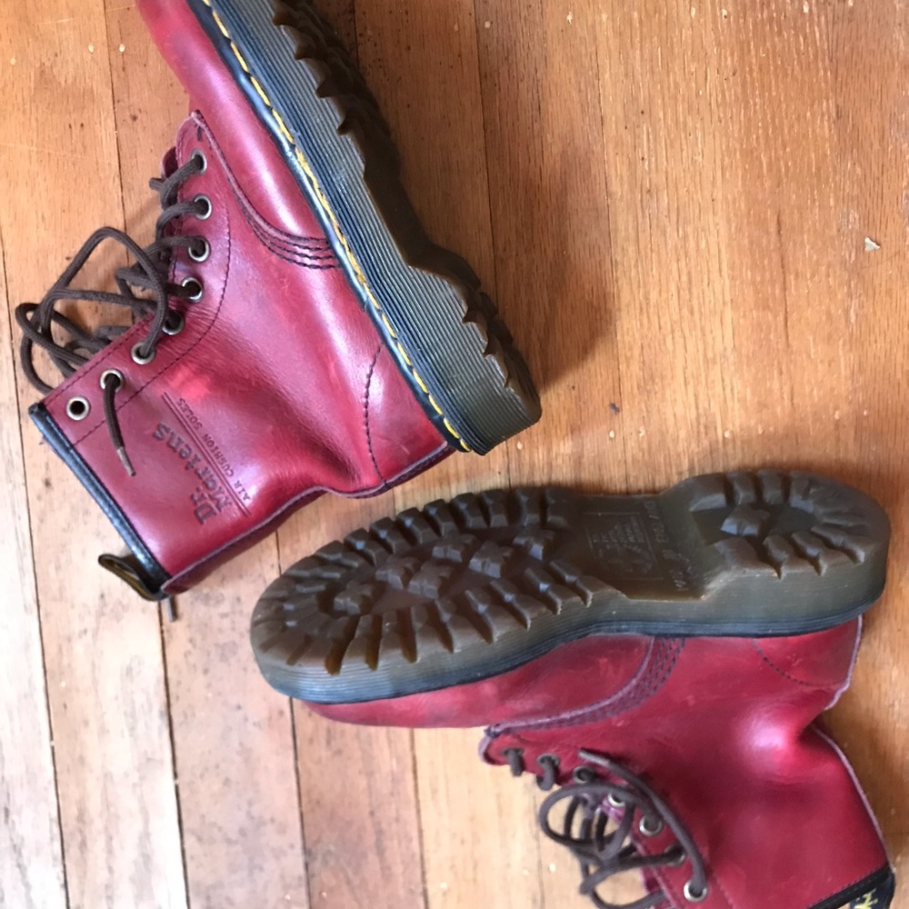 Vintage Oxblood Dr Martens “Made in England”